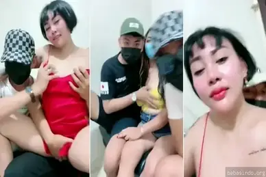 Cewek cantik sadis threesome panas di live